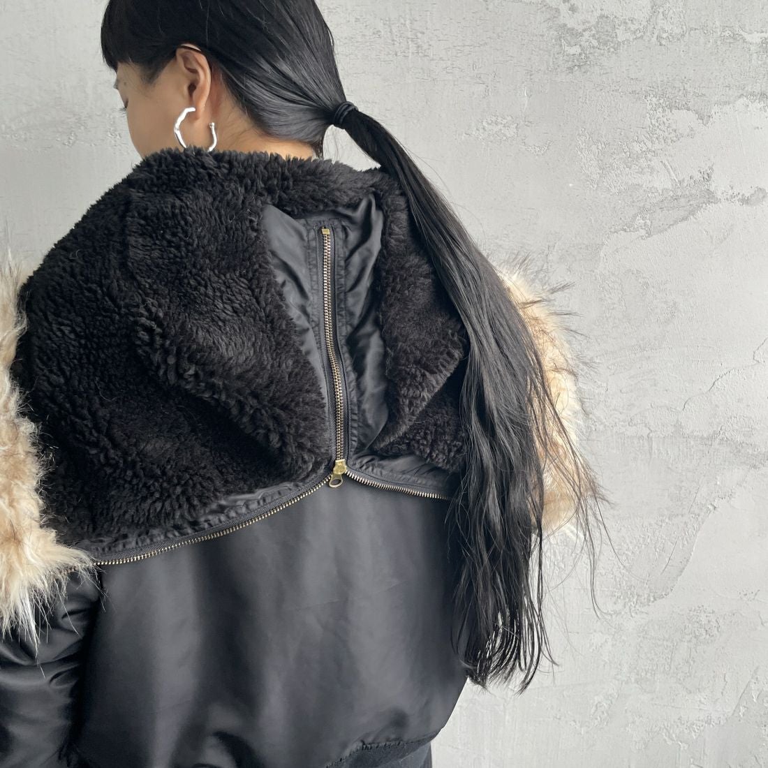 MILITARY [ミリタリー] 別注 N-2B オーバーサイズフライトジャケット [T-24789002-JF] BLACK