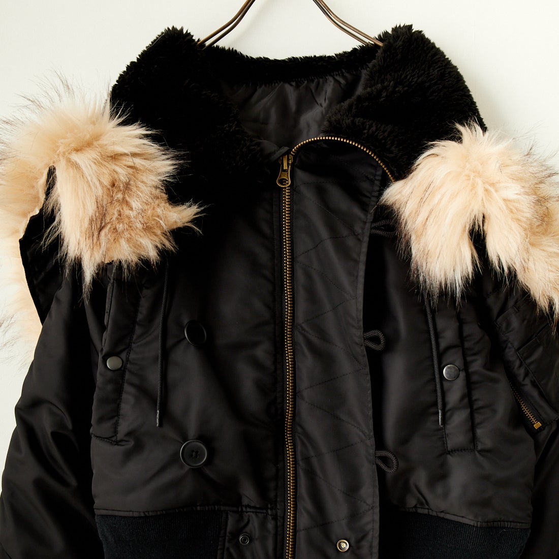MILITARY [ミリタリー] 別注 N-2B オーバーサイズフライトジャケット [T-24789002-JF] BLACK
