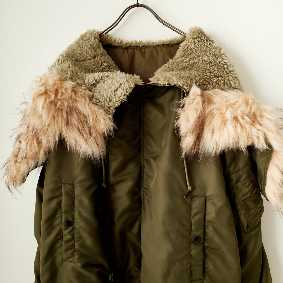 MILITARY [ミリタリー] 別注 N-2B オーバーサイズフライトジャケット [T-24789002-JF] KHAKI