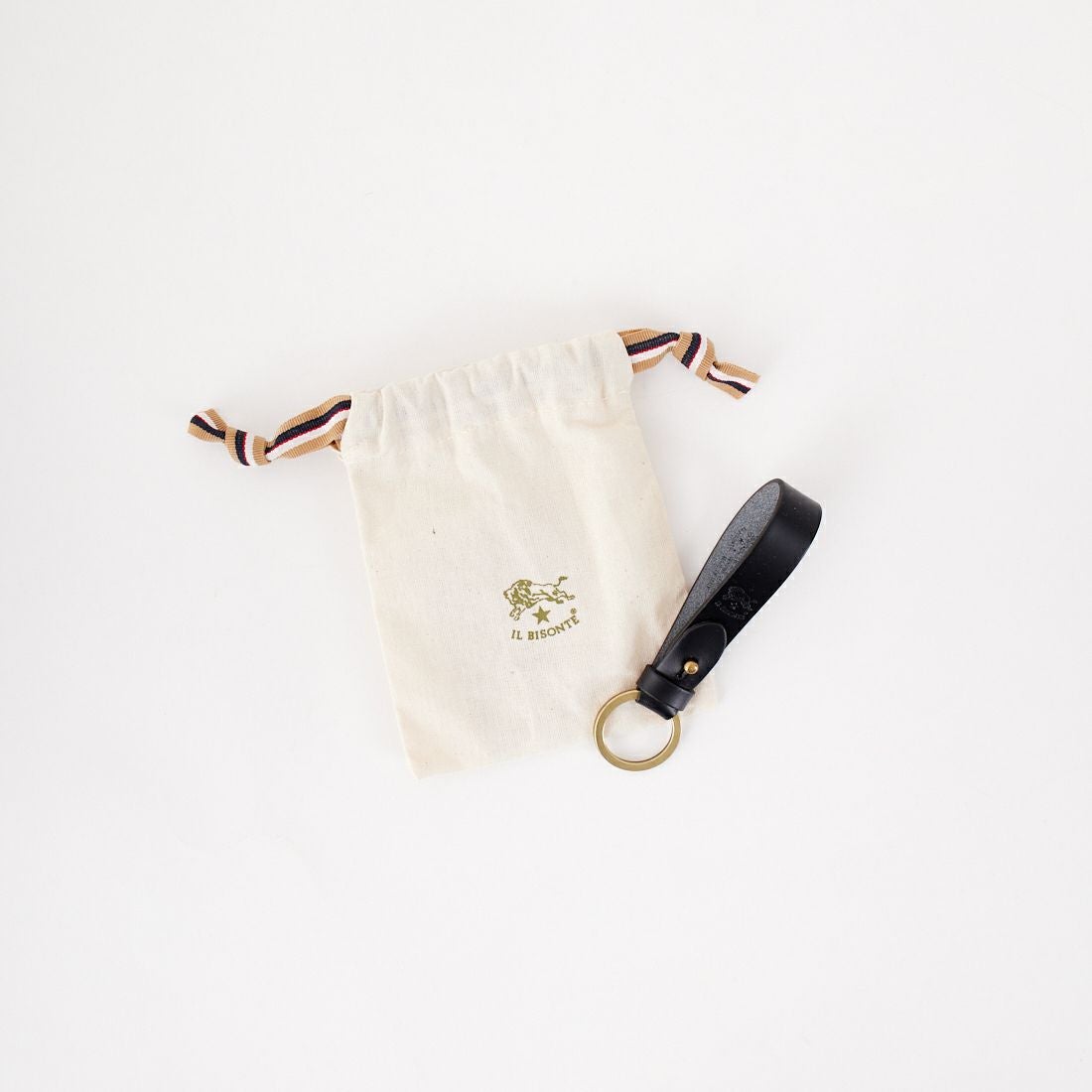 IL BISONTE [イルビゾンテ] レザーキーリング [5472305390] 35 ﾌﾞﾗｯｸ