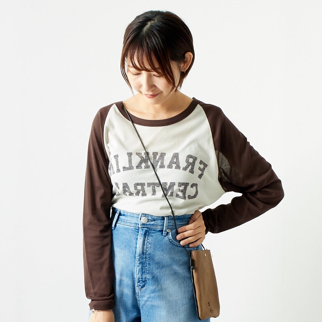 OFF/BRN&&モデル身長：167cm 着用サイズ：F&&