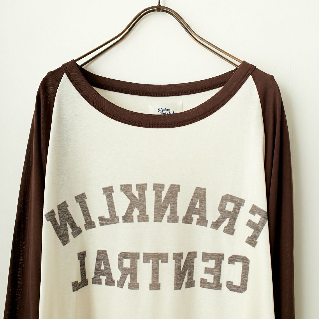 St.Johns 3rd club [セントジョンズサードクラブ] フランクリンセントラル シアーTシャツ [SJ24-12] OFF/BRN