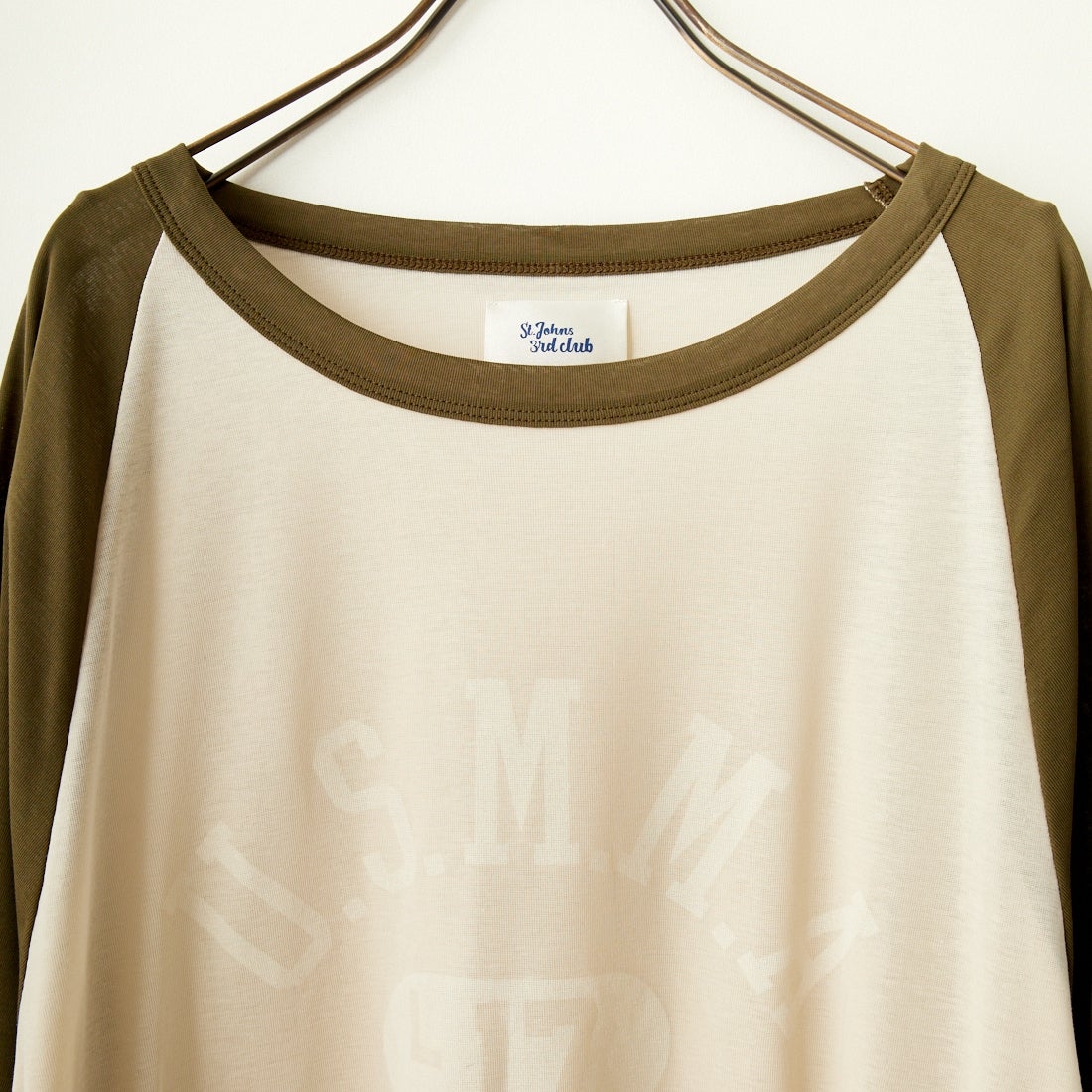 St.Johns 3rd club [セントジョンズサードクラブ] U.S.M.M.A シアーTシャツ [SJ24-15] BEG/KHK