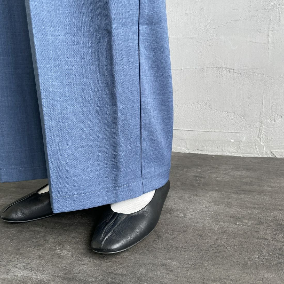 By/m [バイエム] センタープレスタックワイドパンツ [B24132055] 12 BLUE