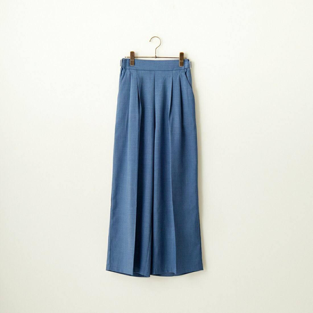 By/m [バイエム] センタープレスタックワイドパンツ [B24132055] 12 BLUE