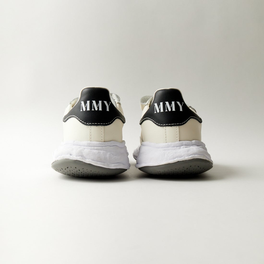 Maison MIHARA YASUHIRO [メゾン ミハラヤスヒロ] チャールズ オリジナルソールレザーローカットベルクロスニーカー [A12FW702] WHITE