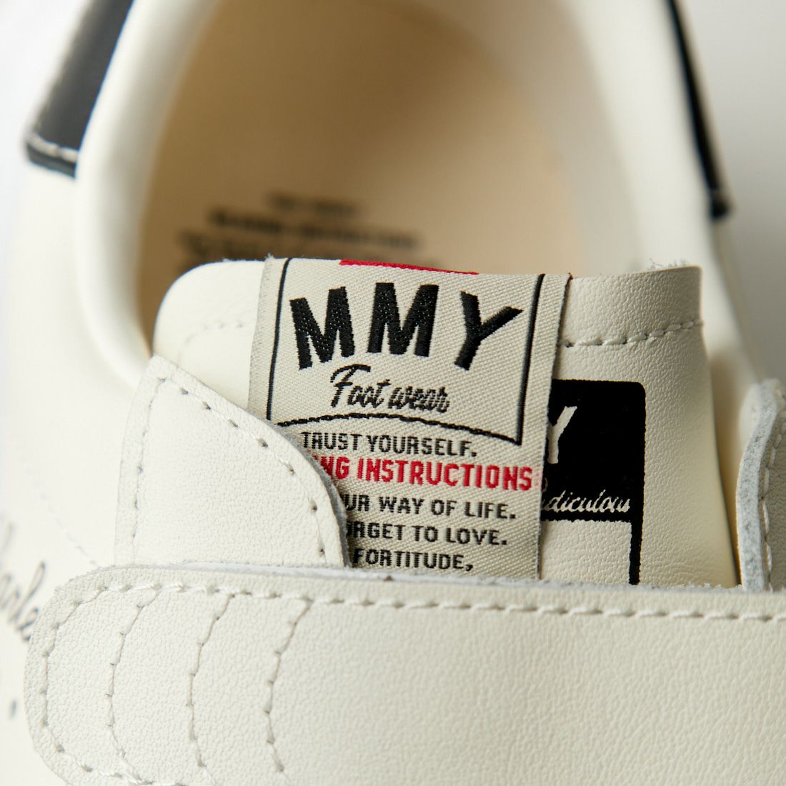 Maison MIHARA YASUHIRO [メゾン ミハラヤスヒロ] チャールズ オリジナルソールレザーローカットベルクロスニーカー [A12FW702] WHITE