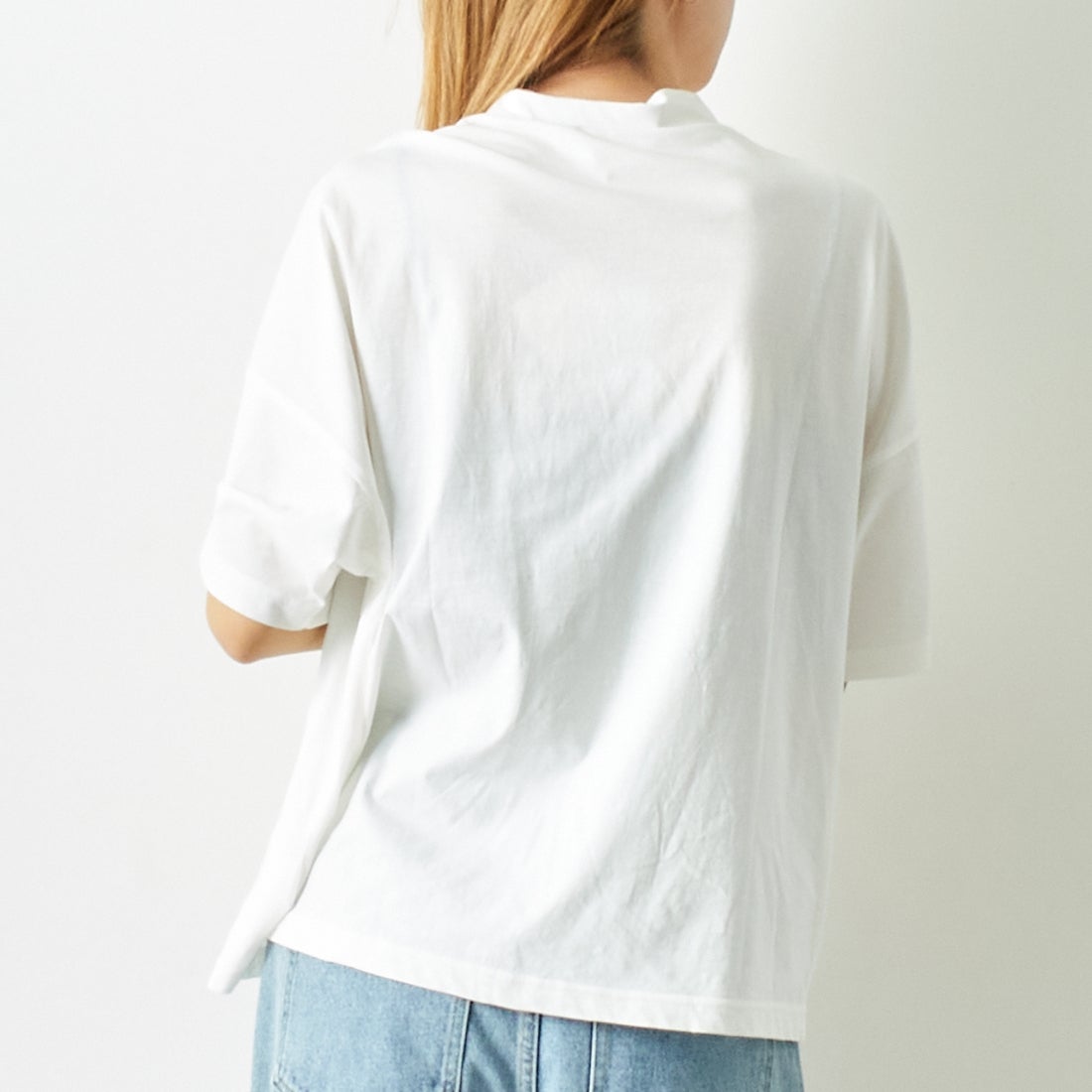 ESTROISLOSE [エストゥロワルーズ] プレミアム天竺 ハイネック 半袖Tシャツ [EC23201] 02 OFF