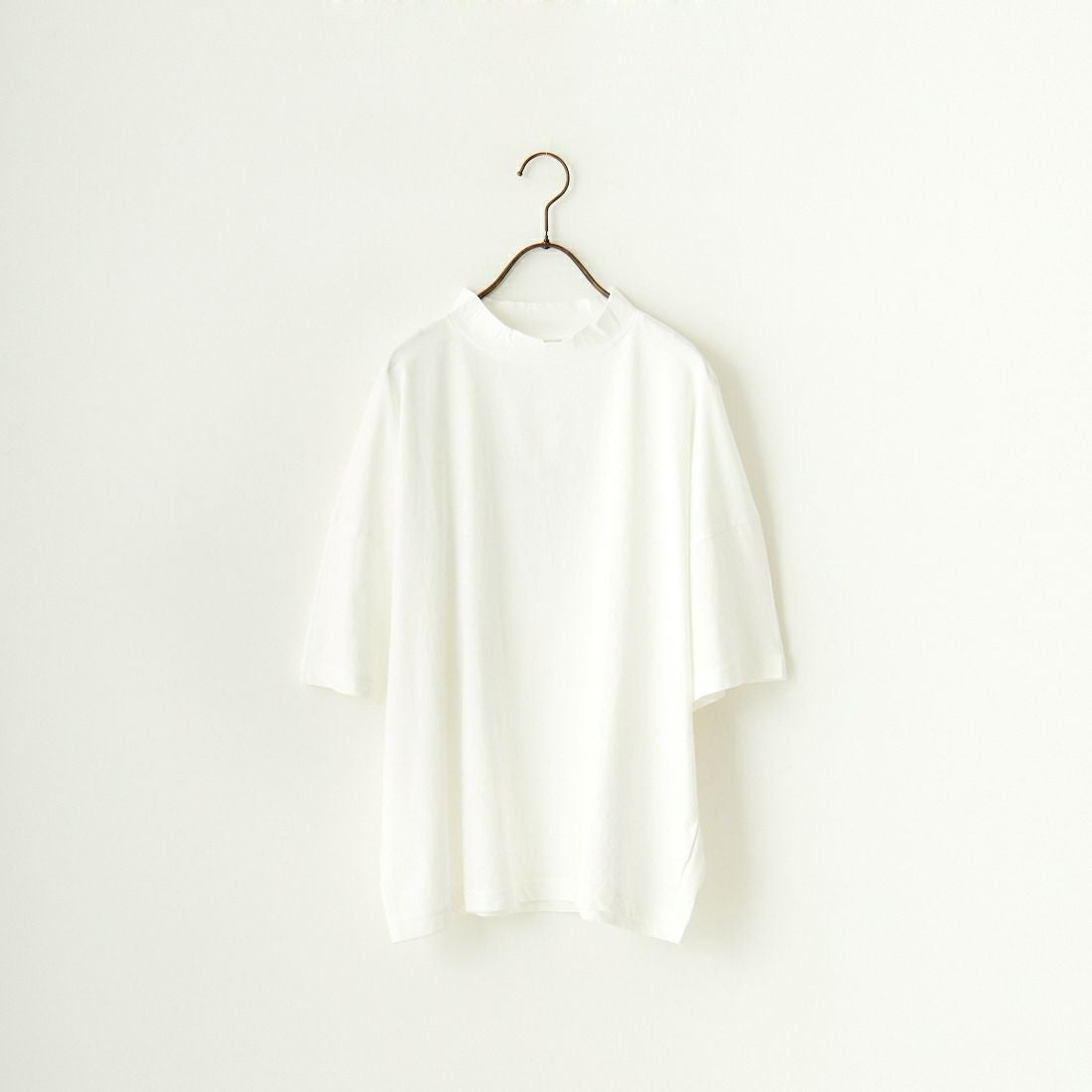 ESTROISLOSE [エストゥロワルーズ] プレミアム天竺 ハイネック 半袖Tシャツ [EC23201] 02 OFF