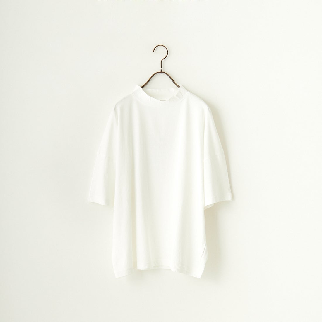 ESTROISLOSE [エストゥロワルーズ] プレミアム天竺 ハイネック 半袖Tシャツ [EC23201] 02 OFF