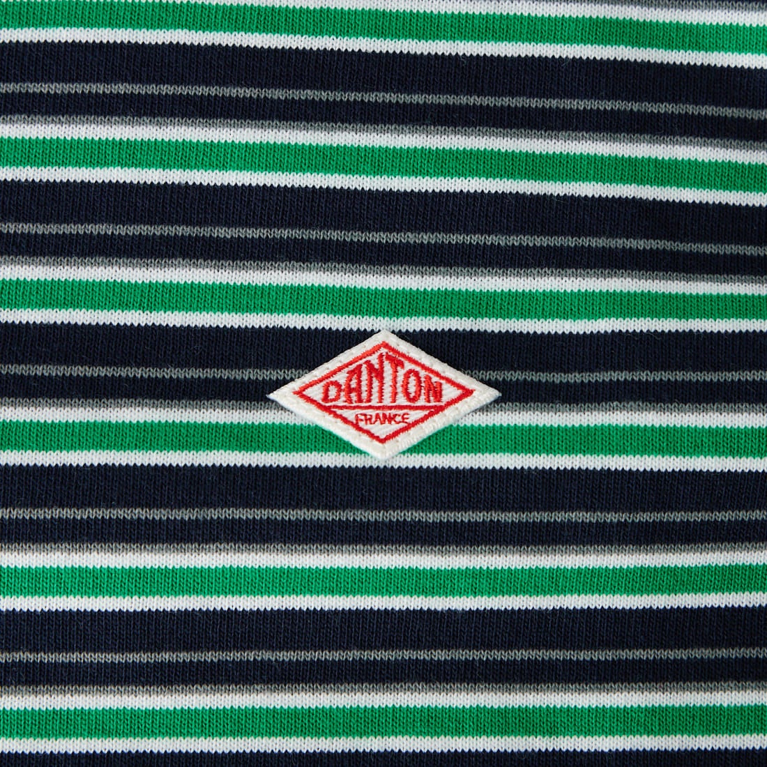 DANTON [ダントン] ストライプ スウェットTシャツ [DT-C0204TCB] D.NV/GN/GY