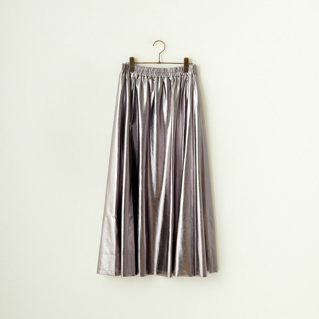 Jf Ready Made [ジェイエフレディメイド] メタリックフレアスカート [963-47841] 08 ｽﾁｰﾙ