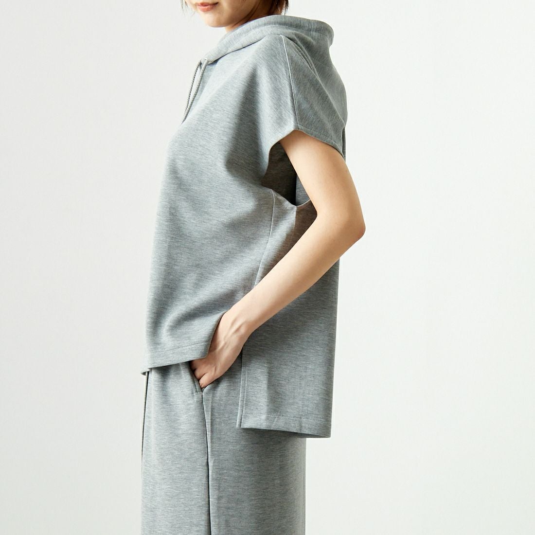 Maison de L'allure [メゾン ドゥ ラリュール] ダンボールフーディベスト [M24132054] 07 GRAY