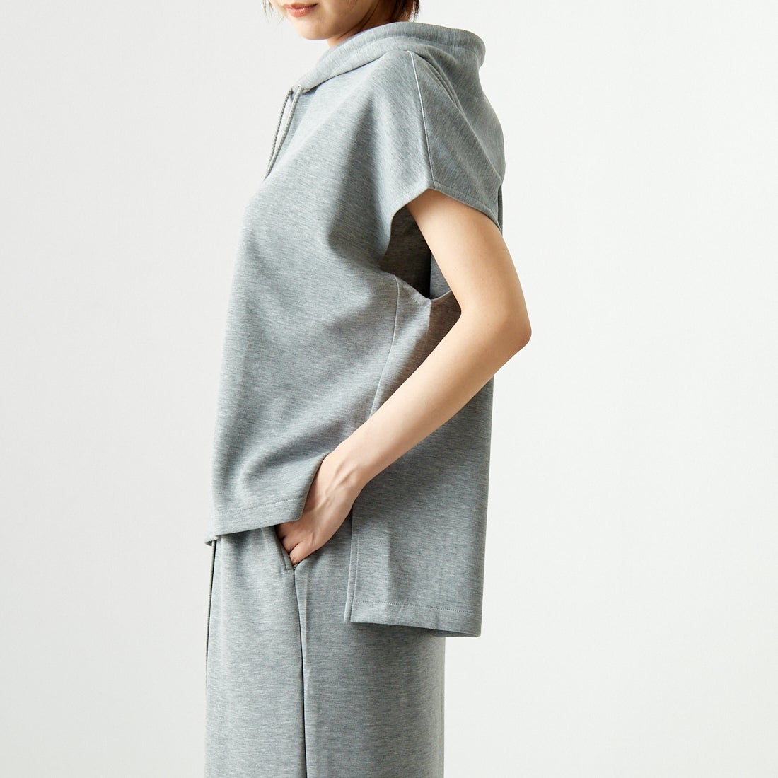 Maison de L'allure [メゾン ドゥ ラリュール] ダンボールフーディベスト [M24132054] 07 GRAY