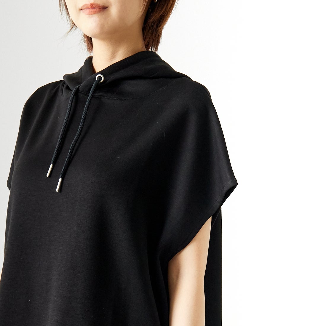 Maison de L'allure [メゾン ドゥ ラリュール] ダンボールフーディベスト [M24132054] 09 BLACK