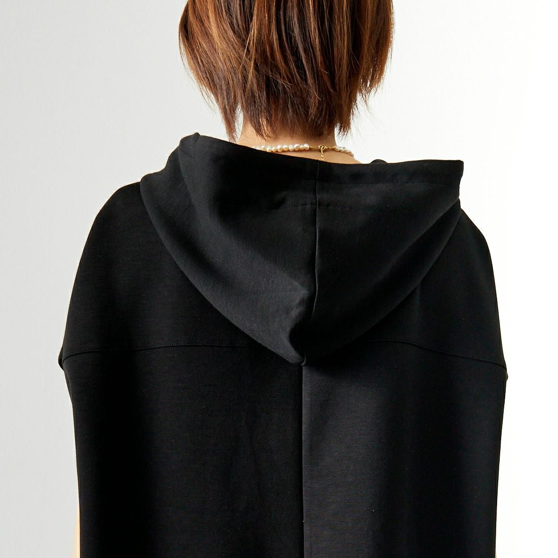 Maison de L'allure [メゾン ドゥ ラリュール] ダンボールフーディベスト [M24132054] 09 BLACK