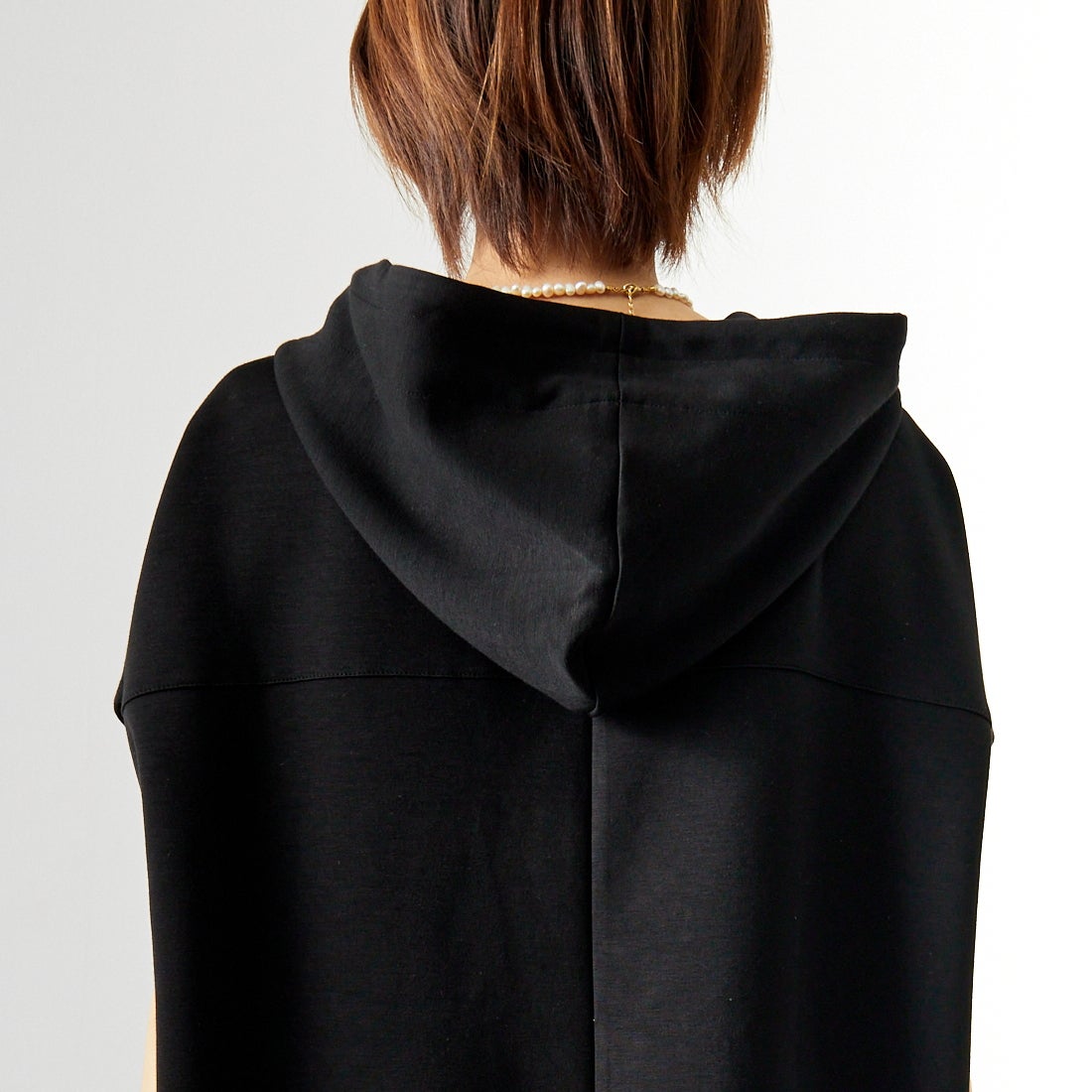 Maison de L'allure [メゾン ドゥ ラリュール] ダンボールフーディベスト [M24132054] 09 BLACK