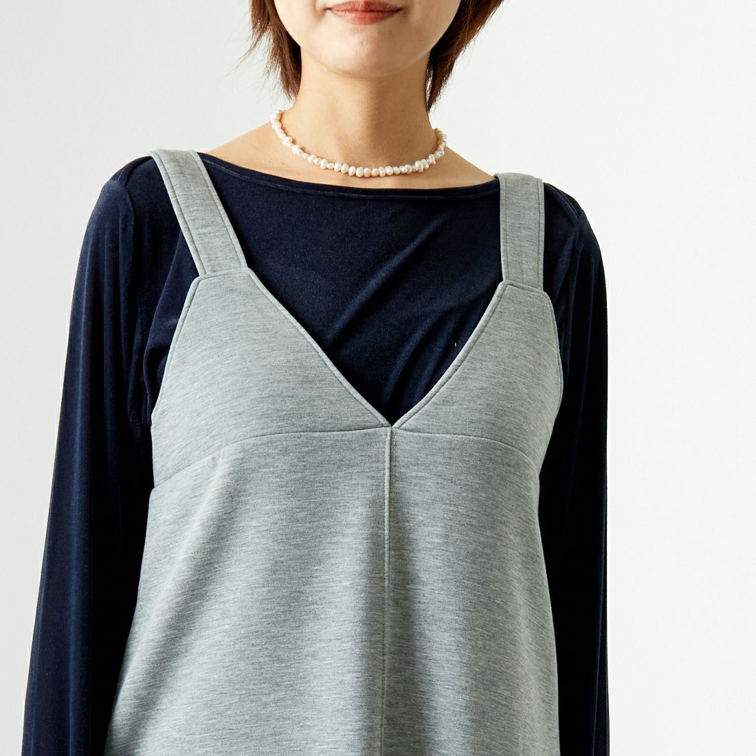 Maison de L'allure [メゾン ドゥ ラリュール] 2WAYタックスリットジャンスカ [M24132009] 07 GRAY