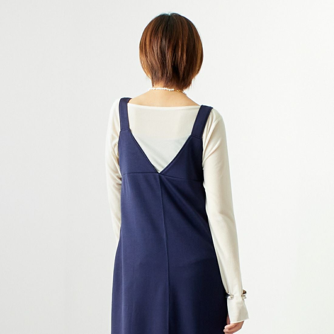 Maison de L'allure [メゾン ドゥ ラリュール] 2WAYタックスリットジャンスカ [M24132009] 16 NAVY