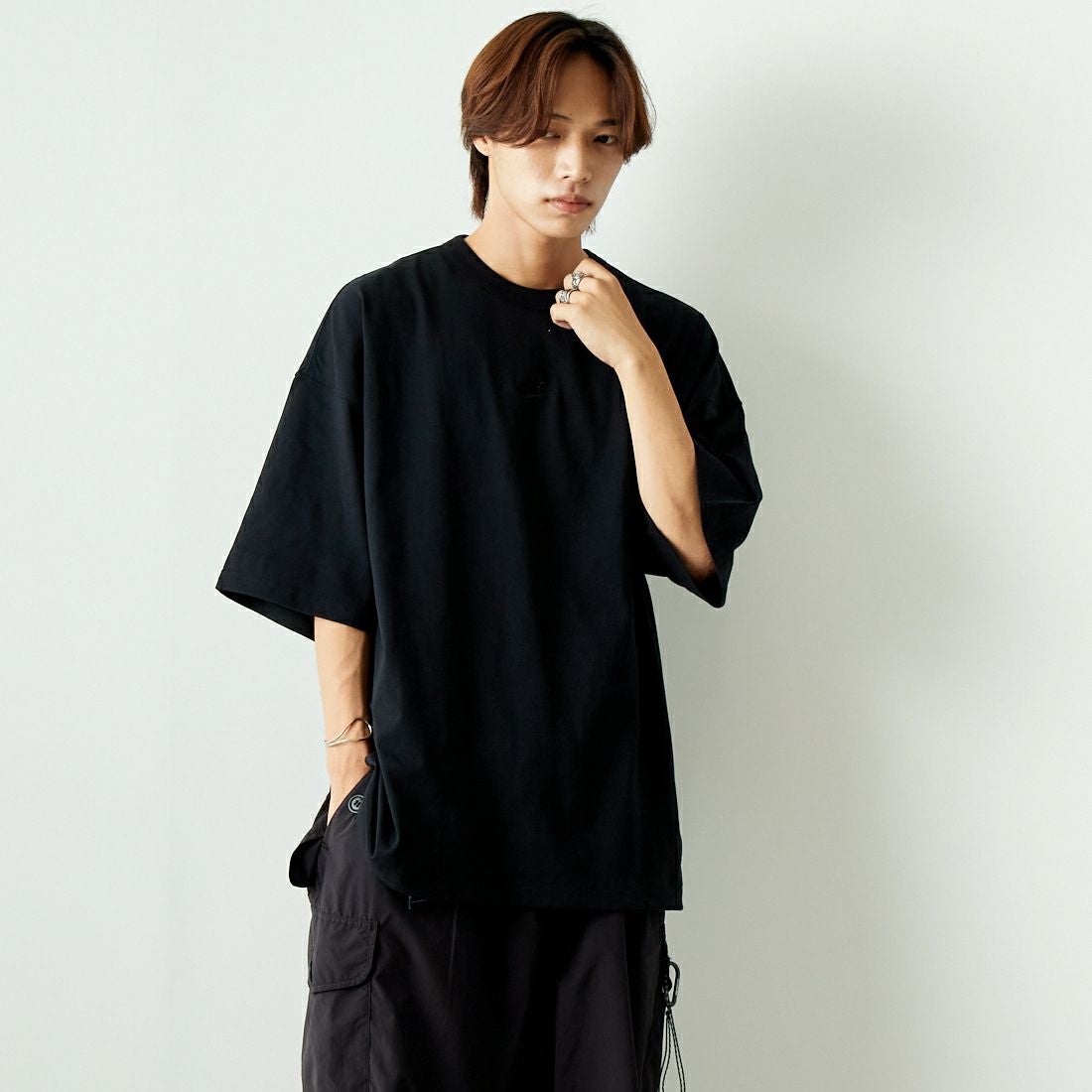 010 ﾌﾞﾗｯｸ&&モデル身長：179cm 着用サイズ：L&&