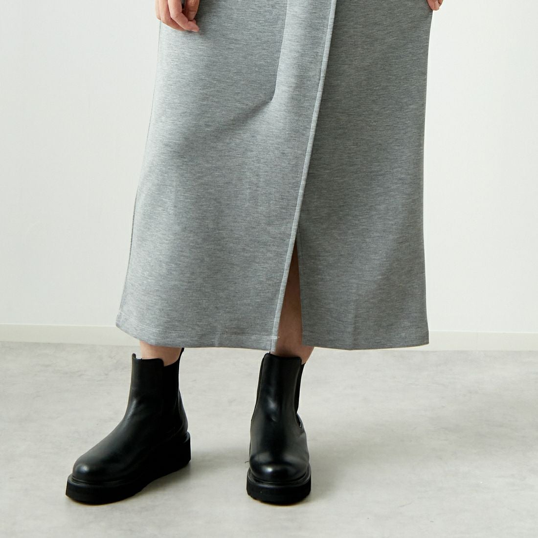 Maison de L'allure [メゾン ドゥ ラリュール] タックスリットダンボールスカート [M24132008] 07 GRAY