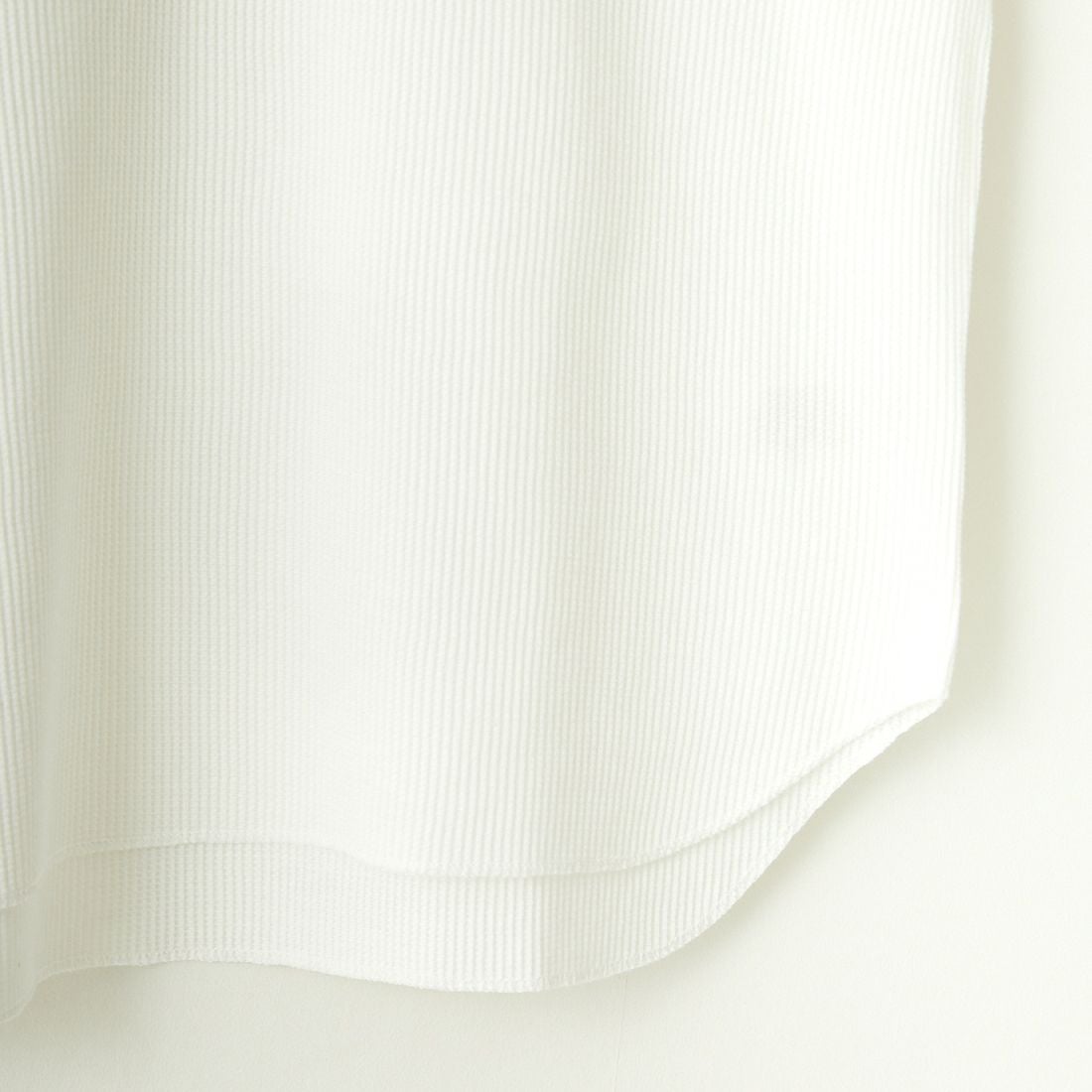 Health knit [ヘルスニット] 別注 クルーネック ワッフルボーダーカットソー [HR24F-L021IN-JF] WHITE