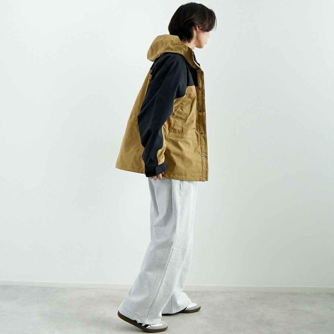 THE NORTH FACE [ザ ノースフェイス] マウンテンライトジャケット [NP62450] KT &&モデル身長：179cm 着用サイズ：L&&