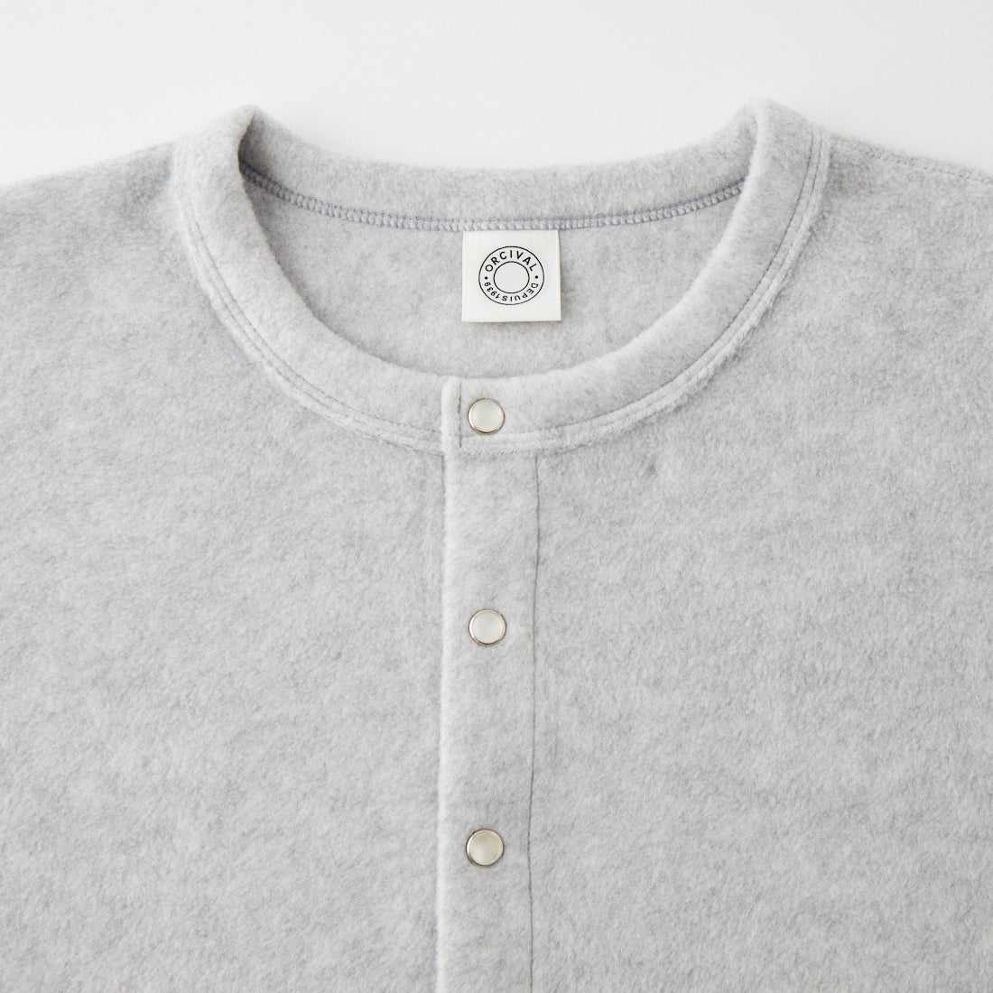 ORCIVAL [オーシバル] クルーネック フリースカーディガン [OR-C0378EFC] LT.GREY