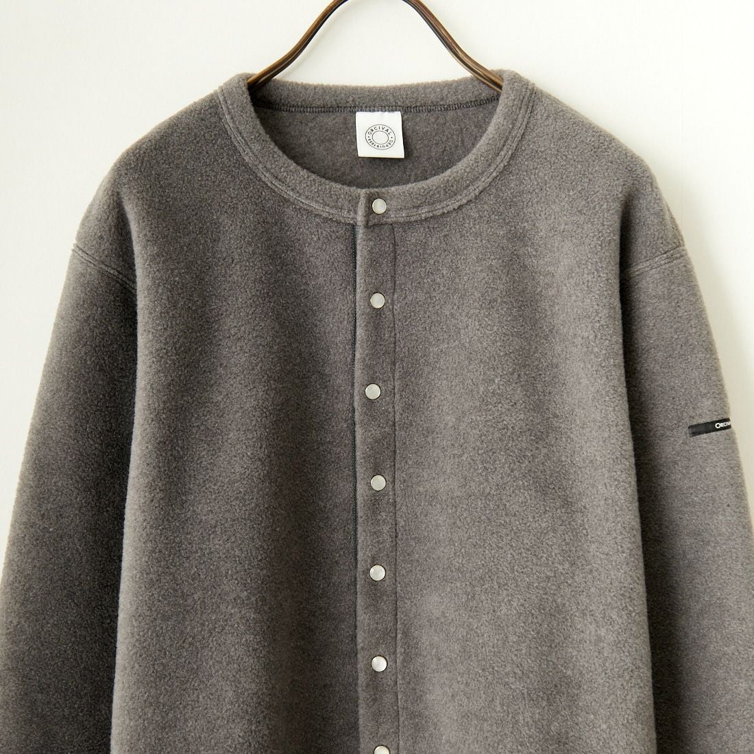 ORCIVAL [オーシバル] クルーネック フリースカーディガン [OR-C0378EFC] TOP GREY