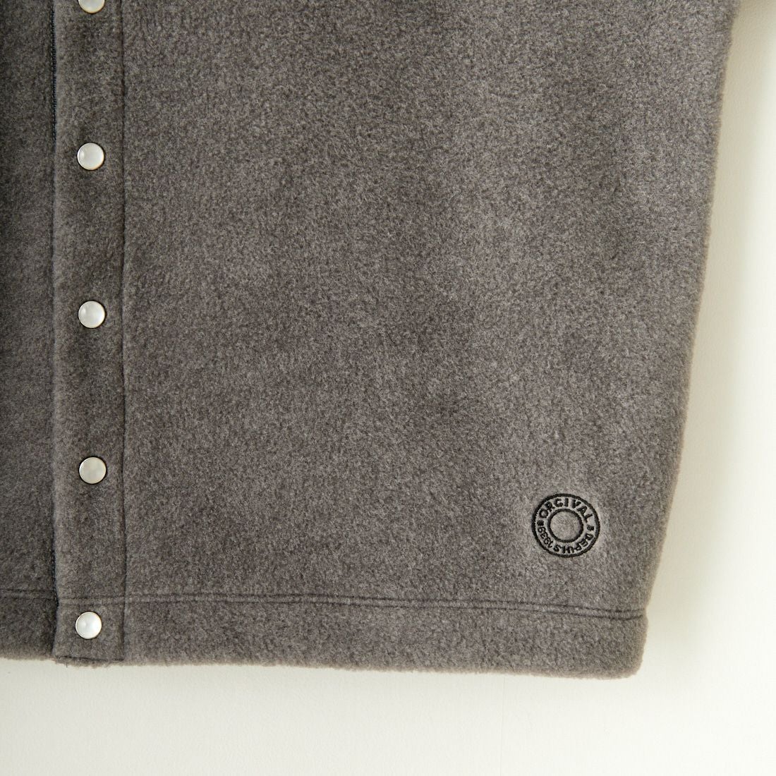 ORCIVAL [オーシバル] クルーネック フリースカーディガン [OR-C0378EFC] TOP GREY