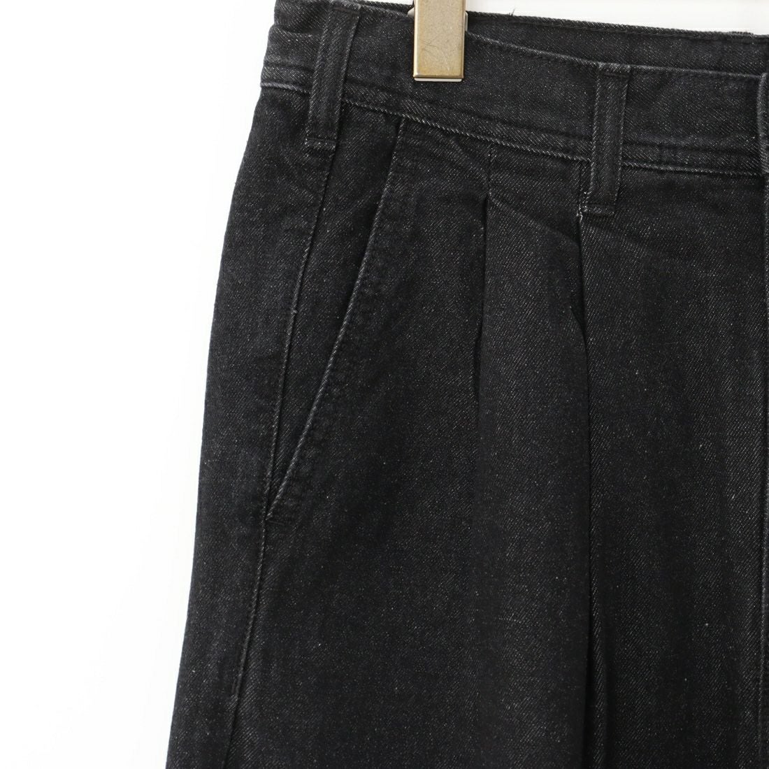 Jeans Factory Clothes [ジーンズファクトリークローズ] 2タックデニムワイドパンツ [JFC-224-052] BLACK USED