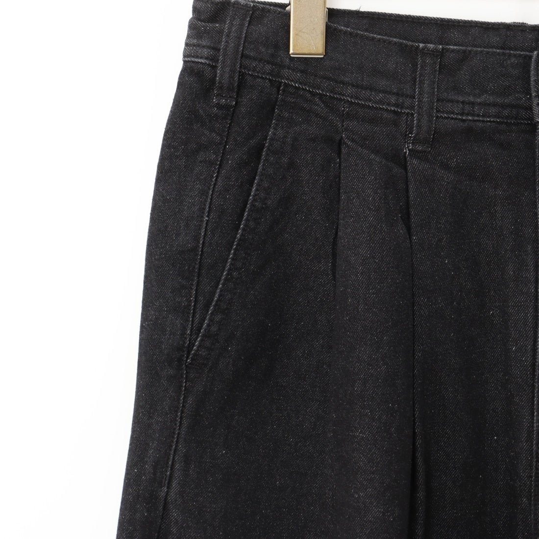 Jeans Factory Clothes [ジーンズファクトリークローズ] 2タックデニムワイドパンツ [JFC-224-052] BLACK USED