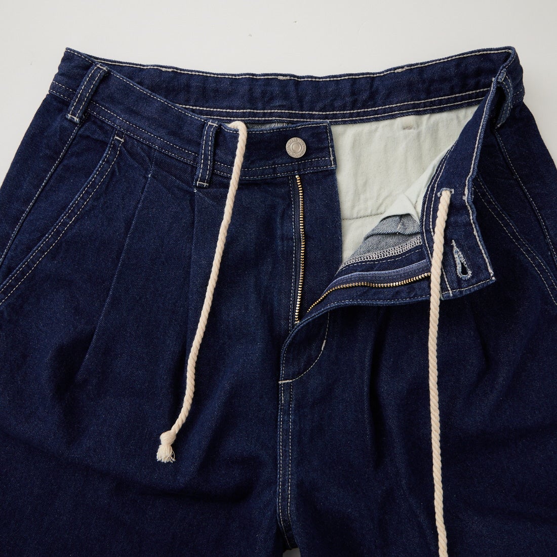 Jeans Factory Clothes [ジーンズファクトリークローズ] 2タックデニムワイドパンツ [JFC-224-052] ONE WASH