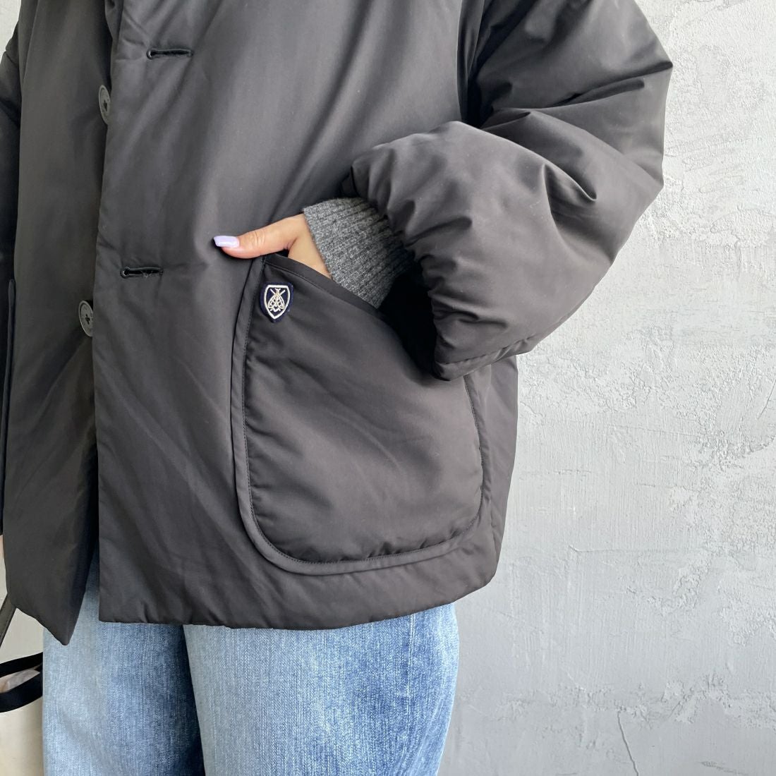 ORCIVAL [オーシバル] スタンドカラーブルゾン [OR-A0580BTT] BLACK