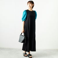 BLACK&&モデル身長：167cm 着用サイズ：F&&