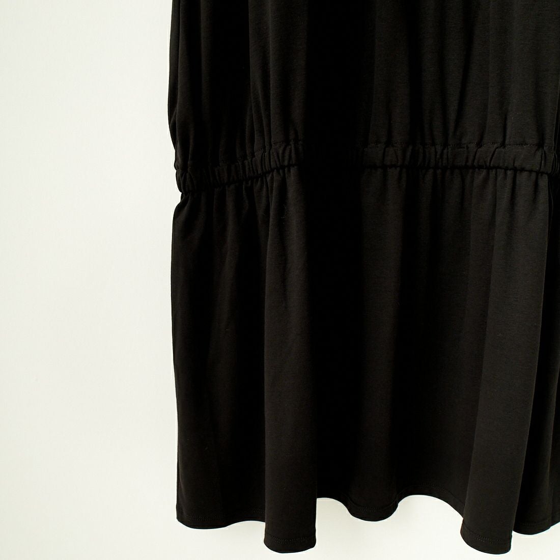 Jeans Factory Clothes [ジーンズファクトリークローズ] スムースタフタスリーブカットワンピース [7445328] BLACK