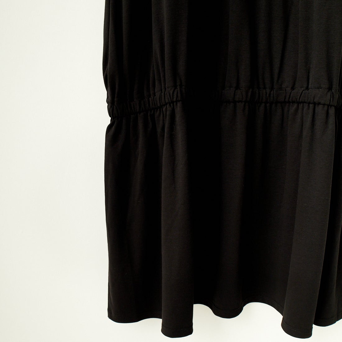 Jeans Factory Clothes [ジーンズファクトリークローズ] スムースタフタスリーブカットワンピース [7445328] BLACK