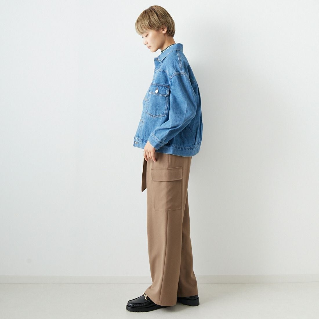 Noir Fabrik [ヌワールファブリック] ビックGジャン [NF-194-076] USED &&モデル身長：160cm 着用サイズ：XS&&Noir Fabrik [ヌワールファブリック] ビックGジャン [NF-194-076] USED &&モデル身長：160cm 着用サイズ：XS&&