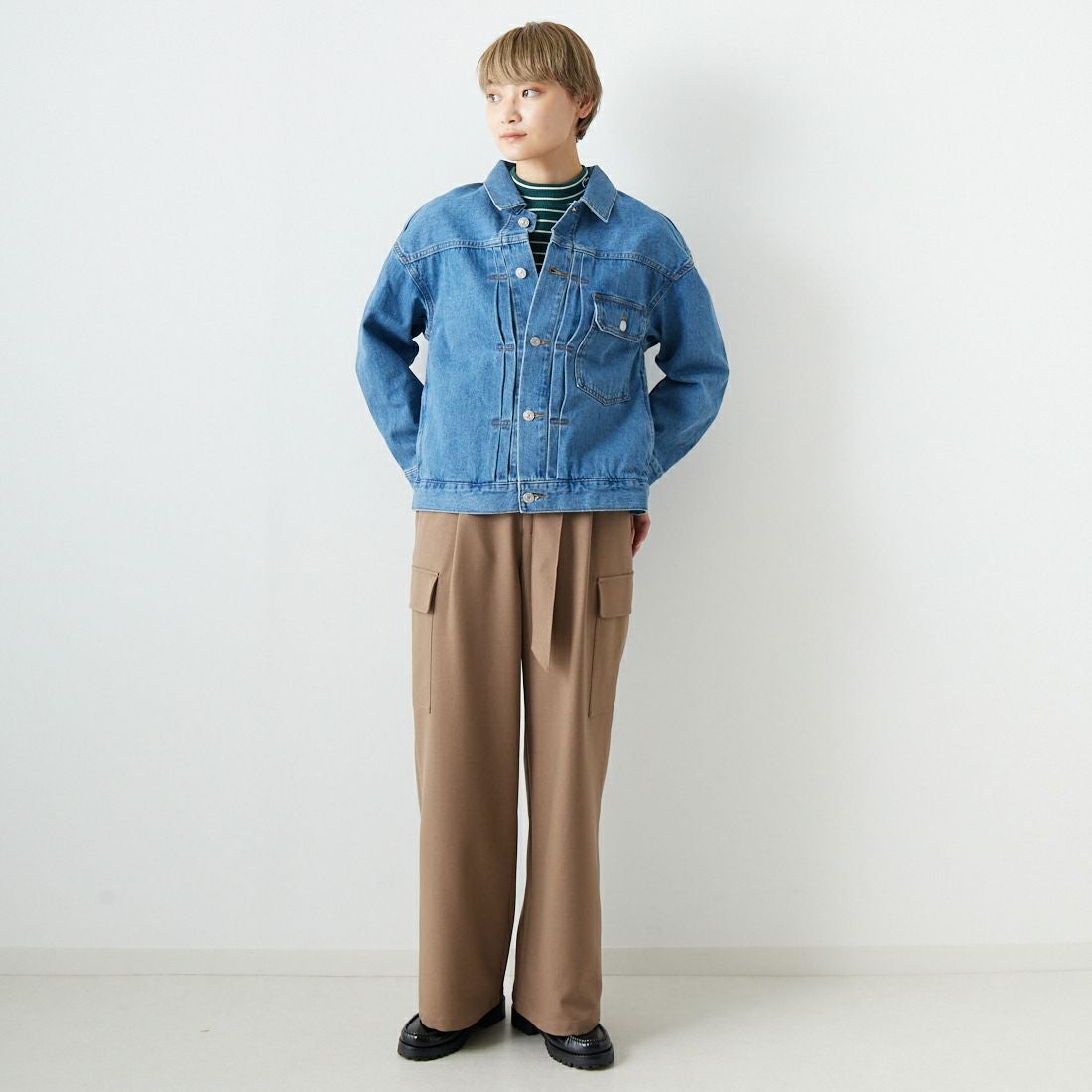 Noir Fabrik [ヌワールファブリック] ビックGジャン [NF-194-076] USED &&モデル身長：160cm 着用サイズ：XS&&