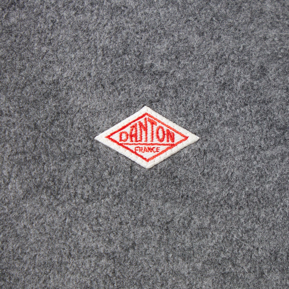 DANTON [ダントン] ノーカラーフリースジャケット [JD-8911] DK.GREY