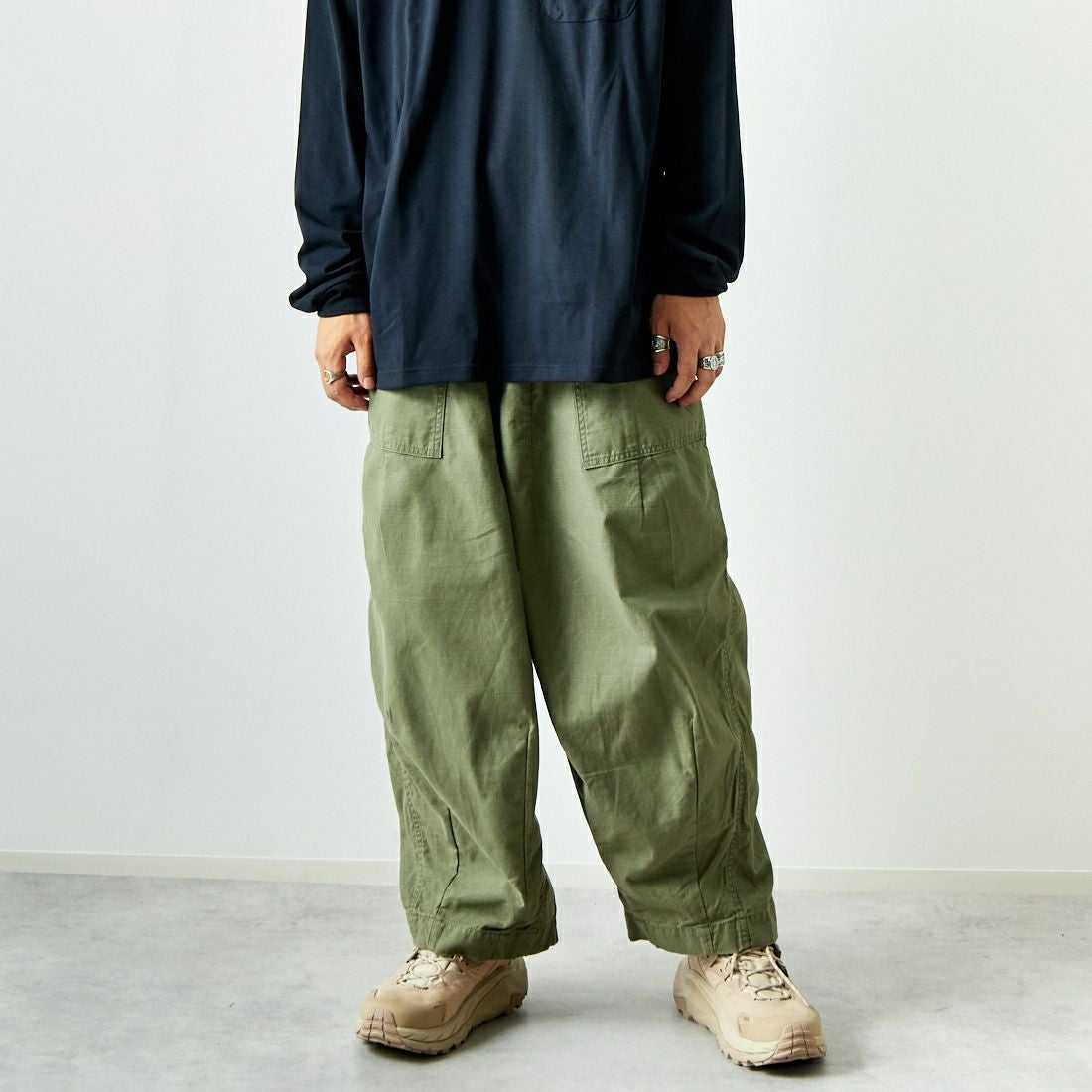 NEEDLES ヒザデルパンツ Needles [ニードルズ] ファティーグ ヒザデルパンツ [PU246]｜ジーンズ