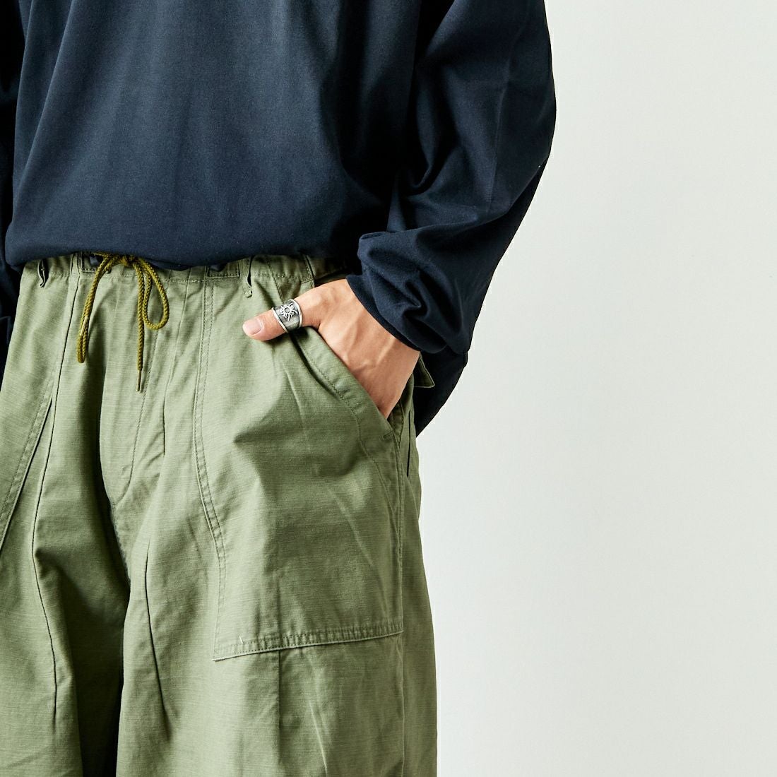 Needles [ニードルズ] ファティーグ ヒザデルパンツ [PU246]｜ジーンズ