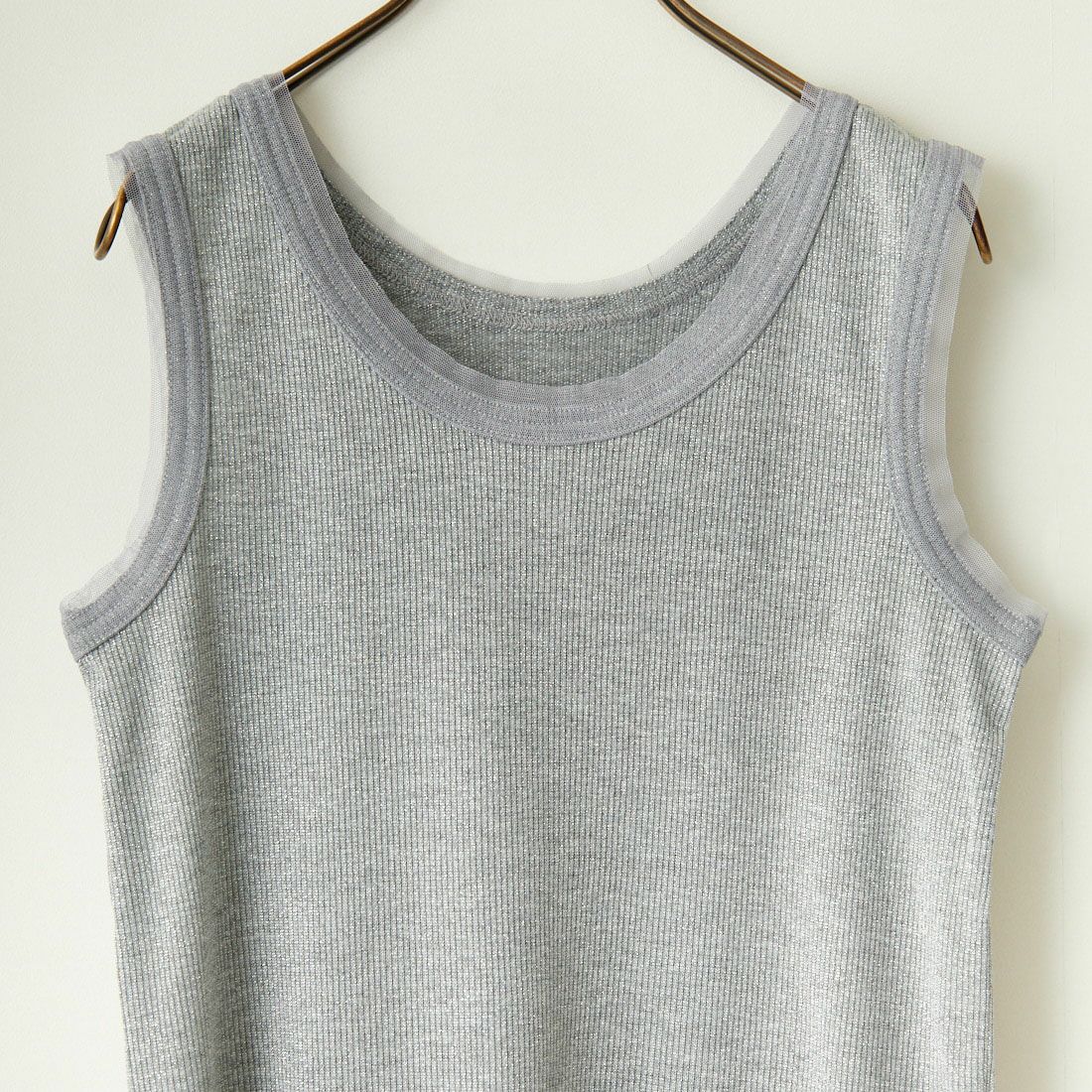 Jf Ready Made [ジェイエフレディメイド] ラメリブタンクトップ