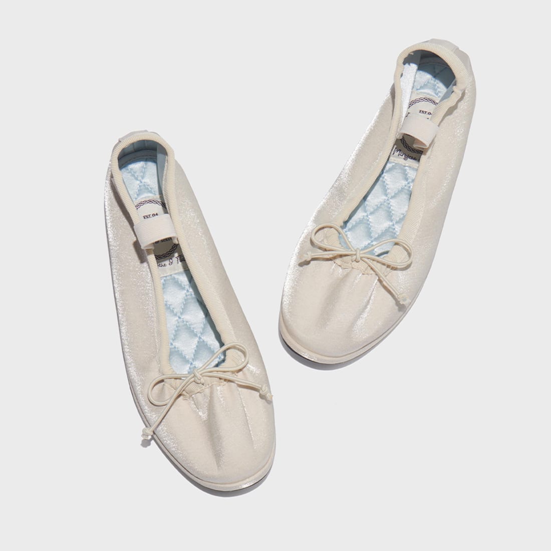 Rockfish Weatherwear [ロックフィッシュ ウェザーウェア] WISLEY SCRUNCH メリージェーン リボンキルトバレエシューズ [RF1SHBD3FL001] BUTTER