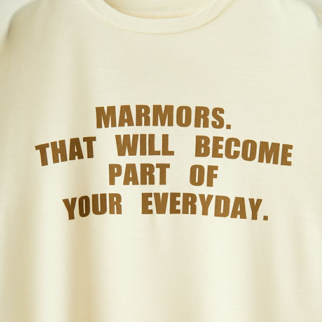 marmors [マルモア] ウールロゴTシャツ [0224309060] OFF WHITE