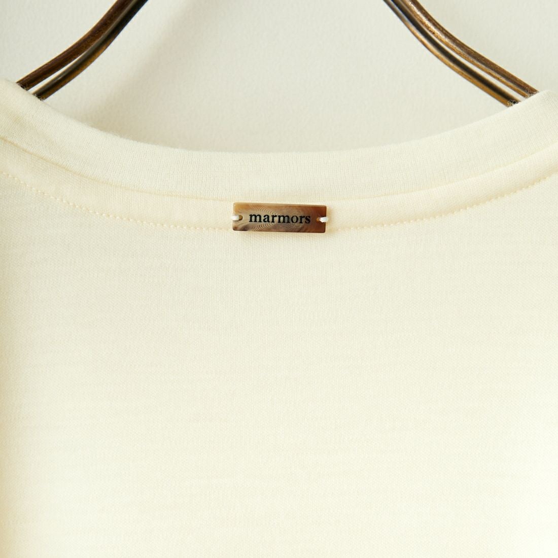 marmors [マルモア] ウールロゴTシャツ [0224309060] OFF WHITE