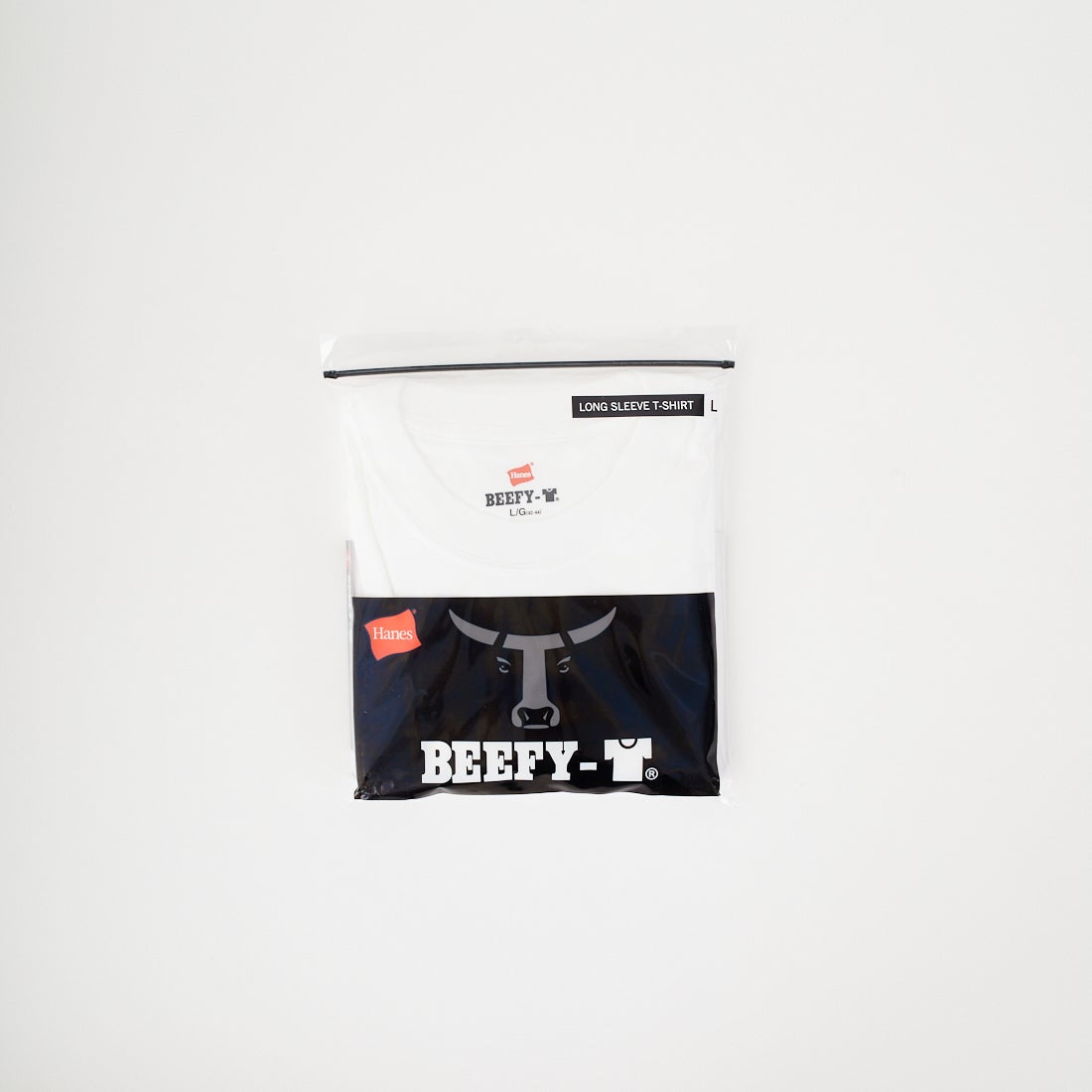 Hanes [ヘインズ] BEEFY ロングスリーブTシャツ [H5186] 010 ﾎﾜｲﾄ