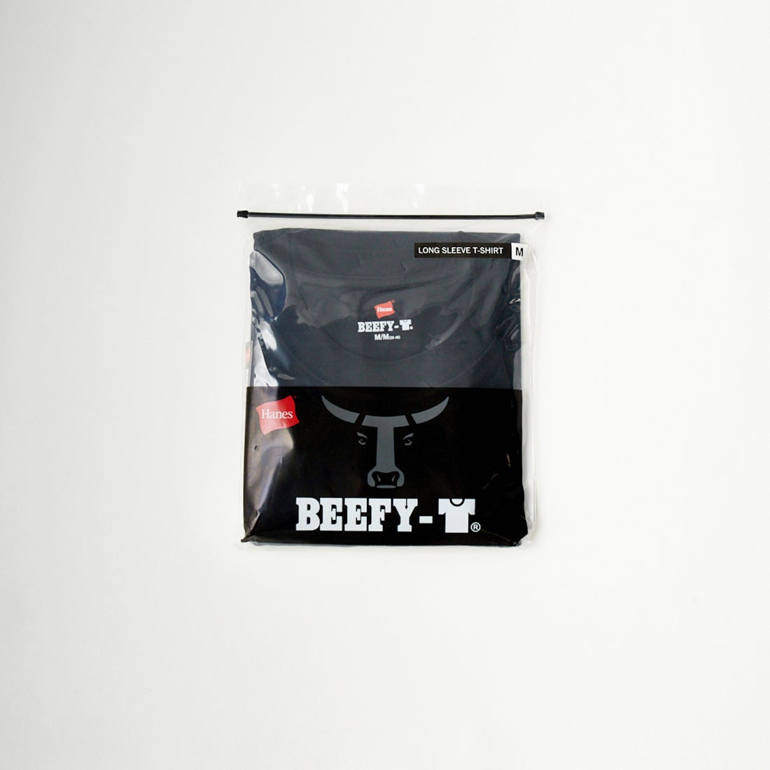 Hanes [ヘインズ] BEEFY ロングスリーブTシャツ [H5186] 090 ﾌﾞﾗｯｸ