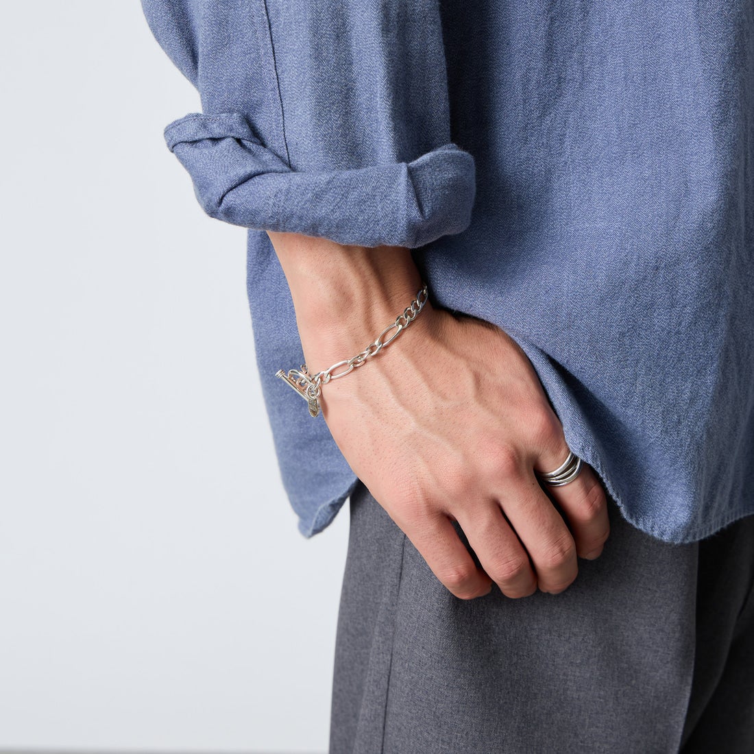 XOLO JEWELRY [ショロジュエリー] CLAW LINK 6mmブレスレット [XOB012-19] SILVER
