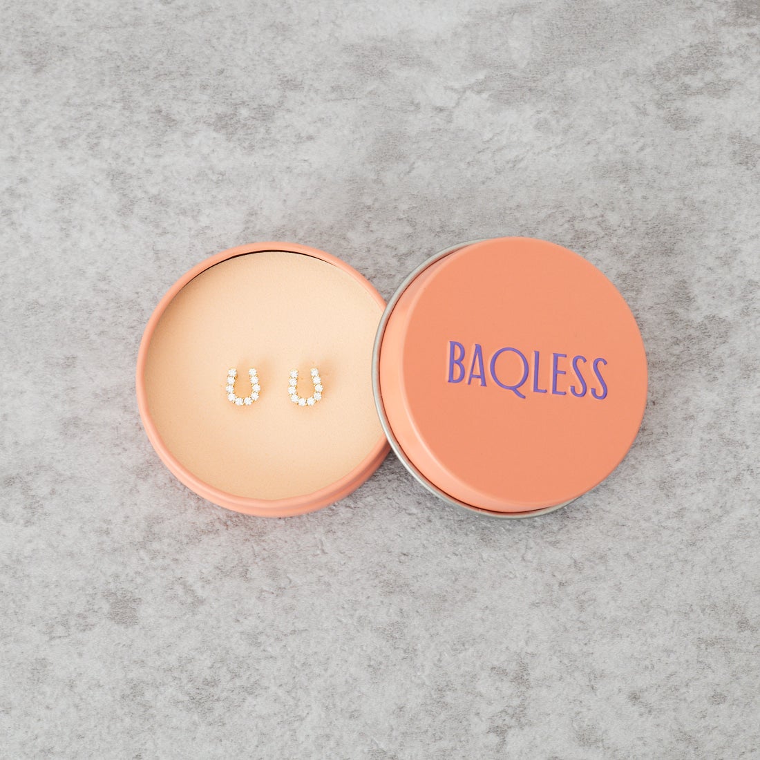 Baqless [バックレス] オネストリー アリーナピアス [CZ-AL-WH] GOLD